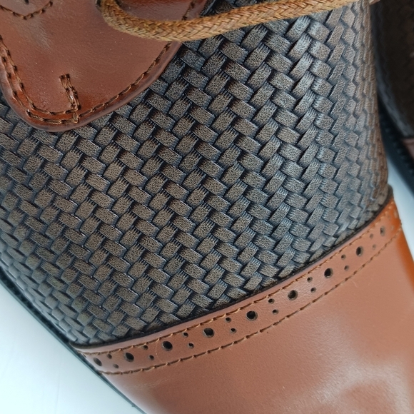 Majestic Collection Oxford Mens Dress Shoes Size 9 Brown Leather Lining Formal - Picture 7 of 9